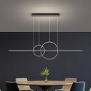 Axyaa LED Pendant Light: Modern Chandelier for Home Dining Living Kitchen Bedroom Decor