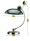 Axyaa Bauhaus Desk Lamp - Vintage Bedroom Study Reading Nordic Retro Style