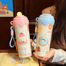 Axyaa Kawaii Ice Cream Stainless Steel Thermos - Portable Thermal Cup