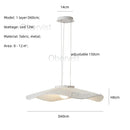 Axyaa Fabric LED Pendant Chandelier: Modern Nordic Dining Room Lighting