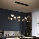 Axyaa Modern Long G9 Led Chandelier for Dining Room Kitchen Bar Pendant Lamp