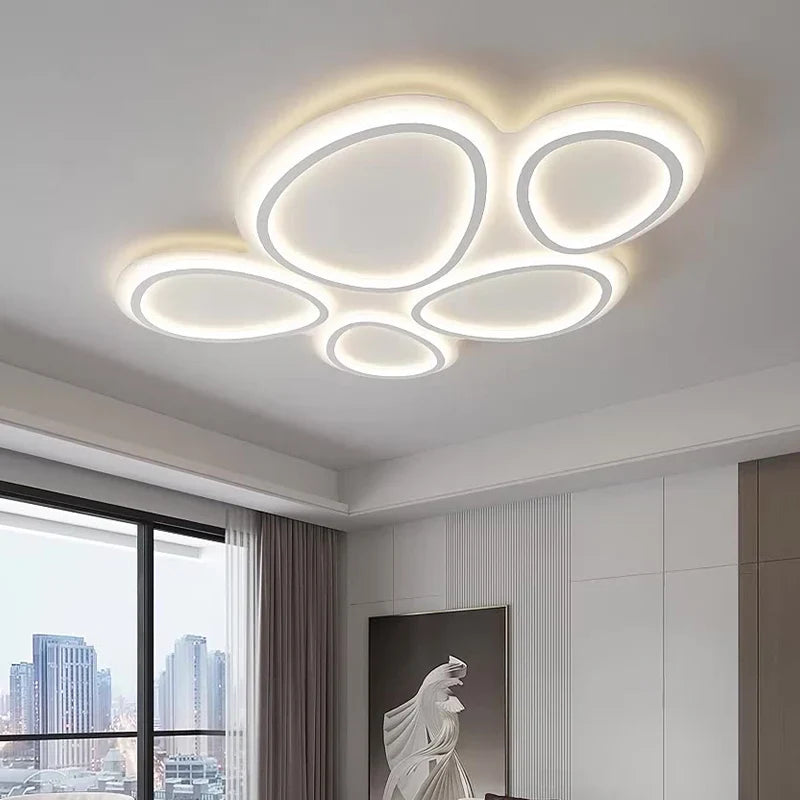 Axyaa Circular Lumines Panel Ceiling Light for Living Dining Room Decor