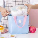 Axyaa Insulated Lunch Bag with Badge: Portable Thermal Cooler for School & Picnic