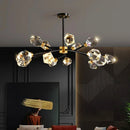 Axyaa Luxury Crystal Chandelier for Living Room and Bedroom, Indoor Ceiling Light
