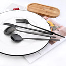 Axyaa 24-Piece Stainless Steel Cutlery Set - Complete Dinnerware Tableware Set