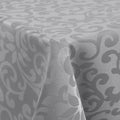 Axyaa Stain-Resistant Polyester Tablecloth: Easy Care Jacquard Dyeing for Home Banquets & Parties