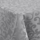 Axyaa Jacquard Dyeing Rectangle Tablecloth - Stain-Resistant Polyester for Home and Events