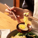 Axyaa Wooden Ramen Spoon with Turtle Shell Design
