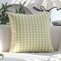 Axyaa Cotton Cushion Cover - Home Decor Big Plaid/Samll Plaid for Sofa Bed 45x45cm