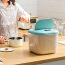 Axyaa Plastic Rice Bucket Storage Container Moisture-Proof Insect-Proof Kitchen Accessories