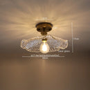 Axyaa Modern Green Glass LED Pendant Light for Kitchen, Bedroom, and Bar