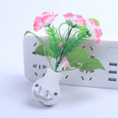 Axya LED Floral Lamp Ornament with 3 Bulbs and Artificial Flowers