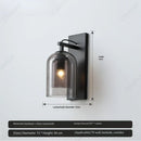 Axyaa LED Glass Wall Lamp for Bedroom Living Room Corridor Decor