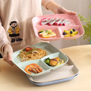 Axyaa Food Grade Plastic Dinner Plate Multipurpose Storage Tray Heat-resistant Dishes