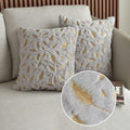 Axyaa Gold Velvet Feather Pillow Covers - Nordic Cushion Cover 45x45