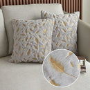 Axyaa Gold Velvet Feather Pillow Covers - Nordic Cushion Cover 45x45