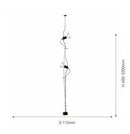 Axyaa Italian Parentesi Pendant Lamp: Bedroom & Living Room Ceiling Suspension Light