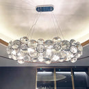Axyaa Modern Crystal Chandelier Lighting in Chrome for Luxury Home Decor