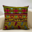 Axyaa Ethnic Style Linen Cushion Cover 45x45cm for Home Sofa Car Decoration