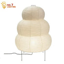 Noguchi Akari Rice Paper Wabi Sabi Table Lamp by Axyaa