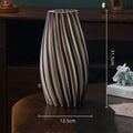 Axyaa Geometric Ceramic Vase Colorful Stripes Flower Arrangement Home Decor