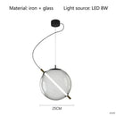 Axyaa Glass Ball Pendant Light Chandelier for Children's Room