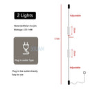 Axyaa Nordic Minimalist LED Floor Lamp for Hotel Bedroom and Coffee Shop