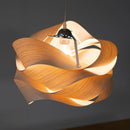 Axyaa Japanese Style Wooden Pendant Light for Living Room, Bedroom, Dining Table
