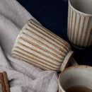 Axya Hand-Polished Ceramic Couple Mug Set for Home and Office