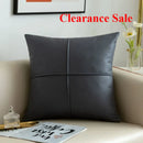 Axyaa Light Simulation Leather Thickened Throw Pillow