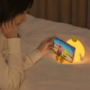 Axyaa Silicone Cat Night Light with Remote Control, Rechargeable LED Touch Sensor Lamp