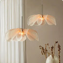 Axyaa Flower Chandelier Pendant Lamp with E27 Bulb for Living Room & Dining Area