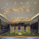 Axyaa Fish-Shaped LED Lighting for Hotel Lobby and Sales Department Engineering