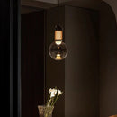 Axyaa Modern Glass Pendant Light with Remote Control for Home Decor