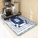 Axyaa Geometric Lines Absorbent Drying Mat