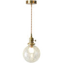 Axyaa Modern Copper Glass LED Pendant Light for Home Decor