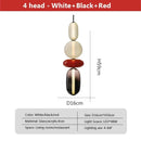 Axyaa Nordic Stained Glass LED Chandeliers for Home & Restaurant Decor