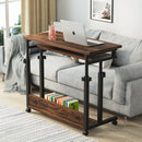 Axyaa Portable Laptop Desk, Height Adjustable Rolling Cart for Sofa and Bed