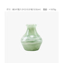 Axyaa Chinese Celadon Glass Vase: Song Dynasty Aesthetic, Perfect for Flowers, Orchid, Living Room