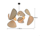 Axyaa Bamboo Weaving Rattan Chandelier for Zen Living Room Decor