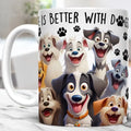 Axyaa Dogs & Coffee Mug 11oz Ceramic Home Tea Cup Friends Birthday Gift