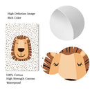 Boho Lion Tiger Rainbow Wall Art Print Canvas Picture for Axyaa Nursery Decor