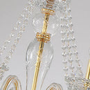 Axyaa Gold Luxury Crystal Chandelier - Elegant 6-Head Nordic Design
