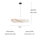 Axyaa Nordic Silk LED Pendant Light: Modern Minimalist Chandelier for Bedroom, Foyer & Indoor Decor