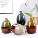 Axyaa Modern Ceramic Flower Vase Decoration for Home Green Plant Ornaments