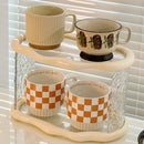 Axyaa 2 Tier Cup Holder & Organizer Tray - Kitchen Mug Storage Rack