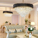 Axyaa Modern Crystal LED Chandelier for Luxury Dining Room