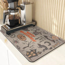 Axyaa Ghost Print Silicone Kitchen Coasters & Dish Mat
