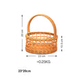Handwoven Bread Storage Basket, Fruit Tray & Organizer - Axyaa Rustic Flower Basket