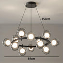 Axyaa Crystal Chandelier Stair Pendant Lamp Living Room Interior Lighting